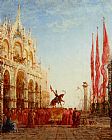 The Cardinals Procession Venice by Felix Ziem